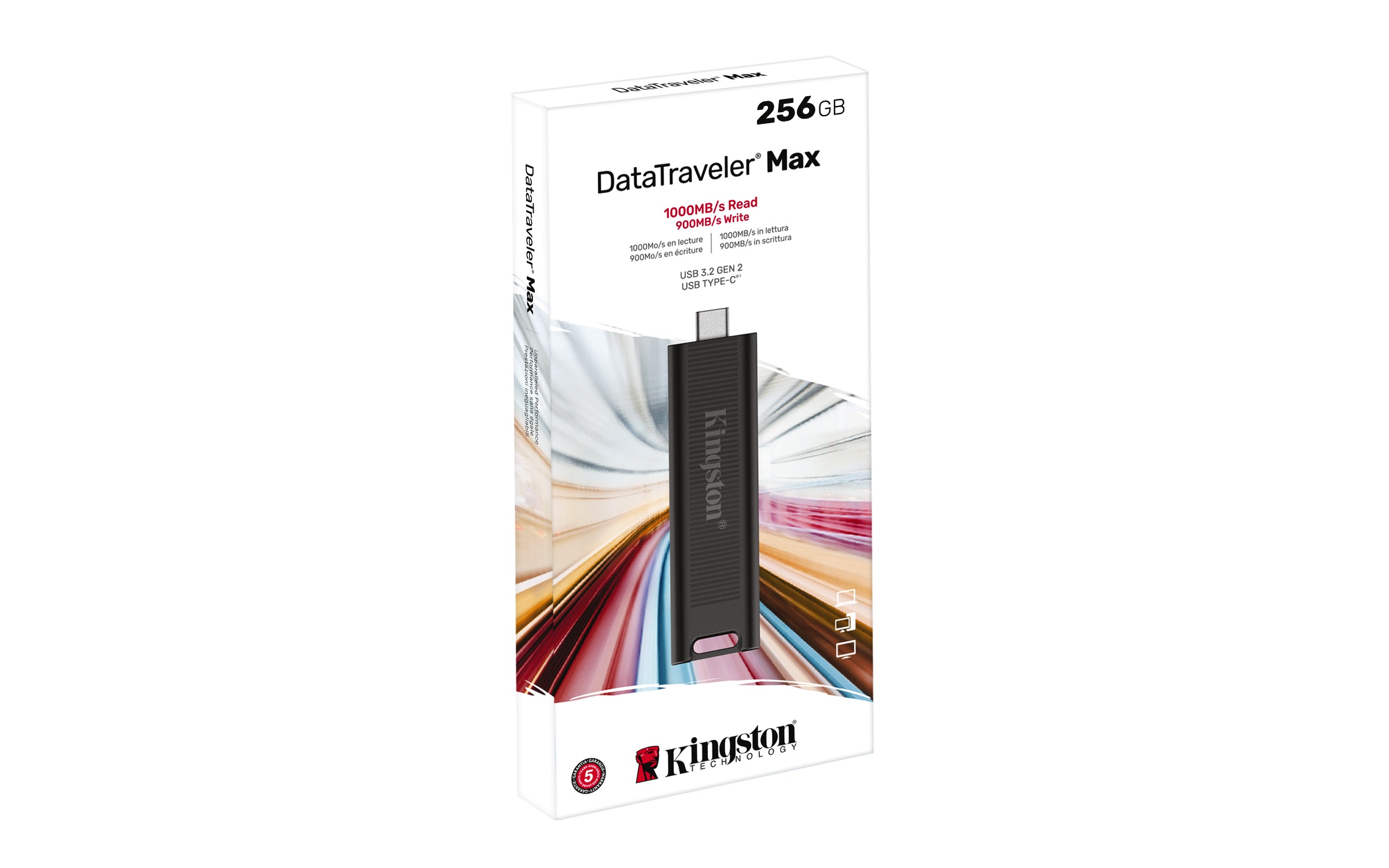 Kingston FD 256GB USB-CDataTraveler MAXR/W:1000/900MBs - Image 2