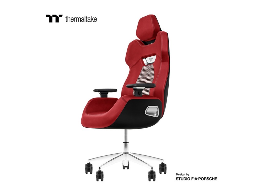 Thermaltake ARGENT E700Real Leather Gaming chairStolica, (black houndstooth fabric) - Image 2