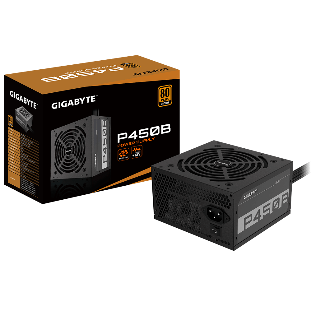 GIGABYTE PSU 450W 80+ bronze6xSATA,2xPCIe 6+2 Pin,3x4Pin,1xFloppy - Image 3