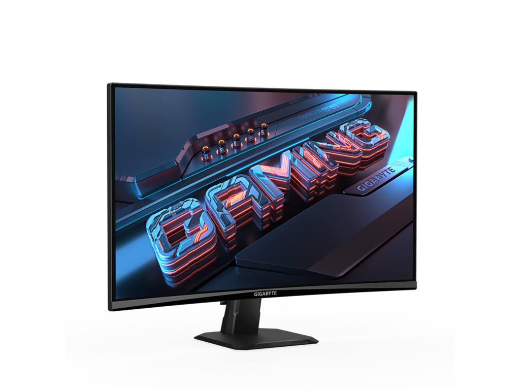Gigabyte Monitor 27" GS27FC27" VA 1500R, 1920x1080 FHD, 250cd, 180Hz, 1ms, 2x HDMI, 1x DP - Image 2