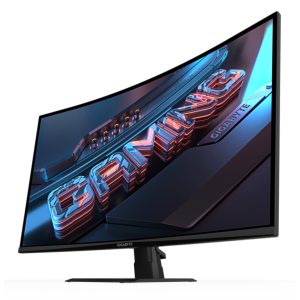 Gigabyte Monitor 31.5" GS32QCA31.5" VA 1500R, 2560x1440 QHD 250cd, 180Hz, 1ms, 2x HDMI, 1x DP