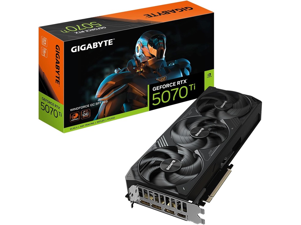 Gigabyte 5070 Ti Windforce OCSFF 16GB GDDR7, 256-bit3xDP, 1xHDMI - Image 2