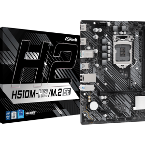 ASROCK MB H510M-H2/M.2 SEIntel H470, LGA1200, 2xDDR44xSATA, M.2, 2xHDMI, RAID, microATX