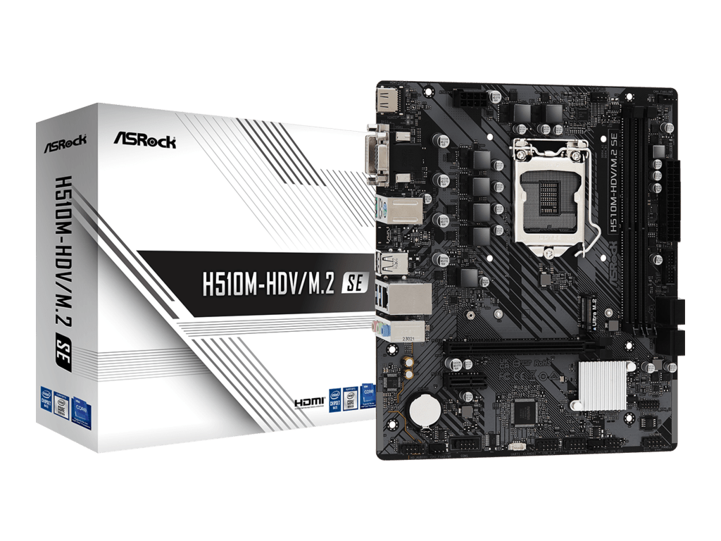 ASROCK MB H510M-HDV/M.2 SEIntel H470;LGA1200;2xDDR4M.2;VGA,DVI,HDMI;micro ATX - Image 3