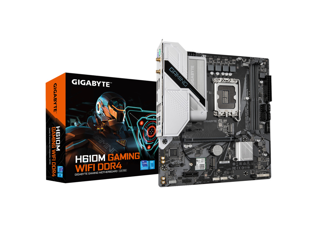 Gigabyte H610M Gaming WF DDR4LGA 1700; 2xDDR4; 2xM.2,4xSATA6xUSB; 2xDP, 1xHDMI; mATX - Image 2