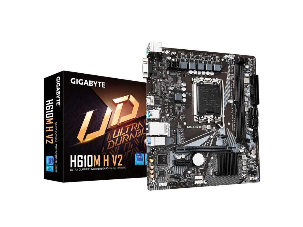 Gigabyte MB H610M H V2 G10,LGA1700; 2xDDR5 up to 96GB1xM.2; 4x SATA, HDMI, 1xPS2; 6xUSB - Image 2