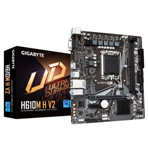 Gigabyte MB H610M H V2 G10,LGA1700; 2xDDR5 up to 96GB1xM.2; 4x SATA, HDMI, 1xPS2; 6xUSB