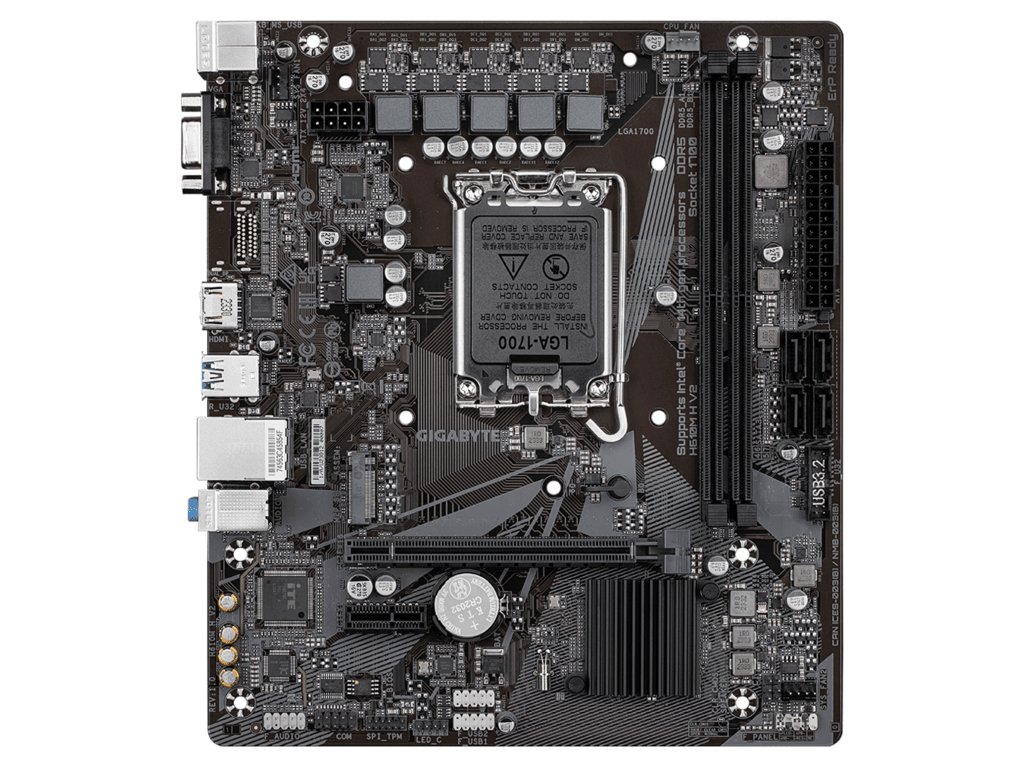 Gigabyte MB H610M H V2 G10,LGA1700; 2xDDR5 up to 96GB1xM.2; 4x SATA, HDMI, 1xPS2; 6xUSB - Image 3