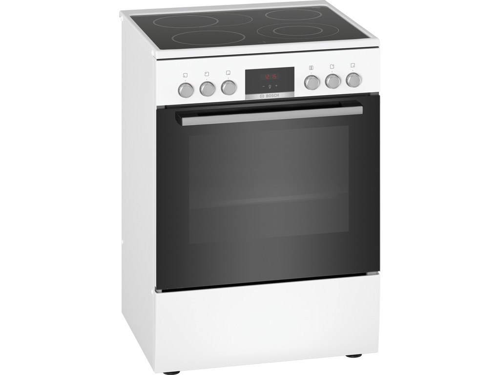 BOSCH električni štednjak Serie 4|, A, 66L, BIJELI EcoCleanDirect, Display