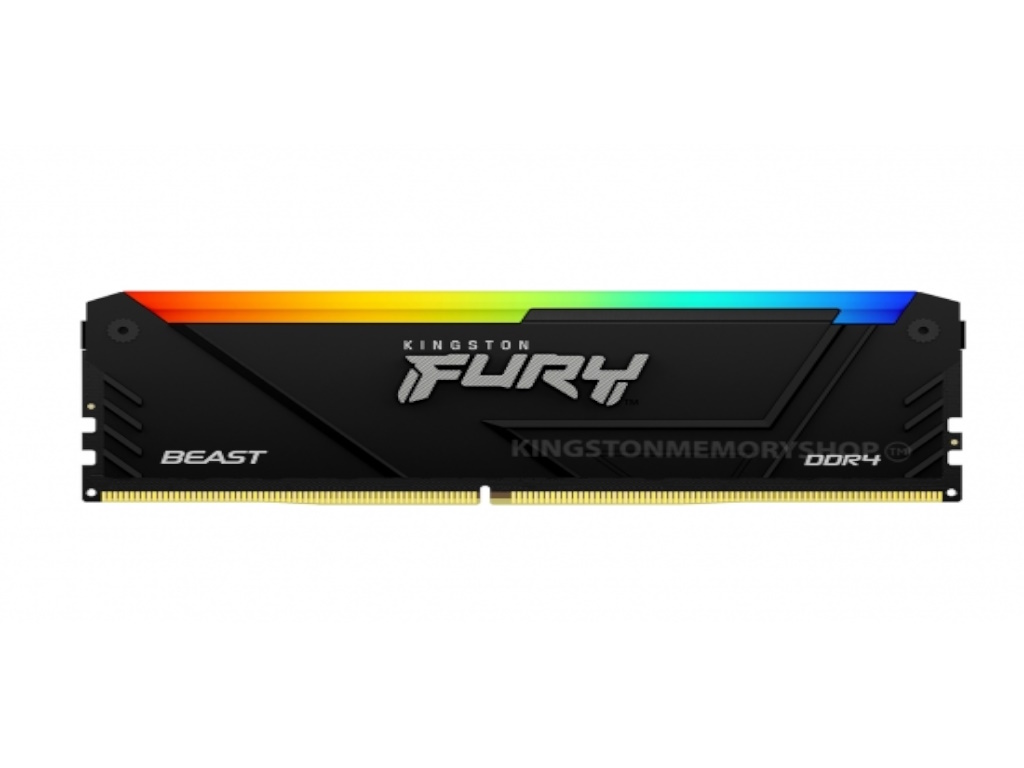 Kingston 32GB 3200MHz DDR4 RGBFURY Beast (2x16GB) RGB, CL16CL16, 288-Pin, XMP - Image 2