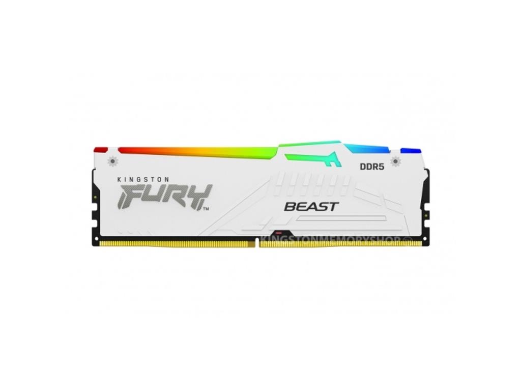 Kingston 32GB 5200MHz DDR5 W.White RGB, CL40, 288-pin,XMP, EXPO - Image 2