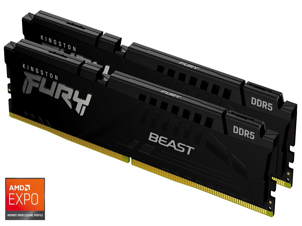 Kingston 64GB 5600MHz DDR5Fury Beast (2x32GB)CL40, EXPO & XMP