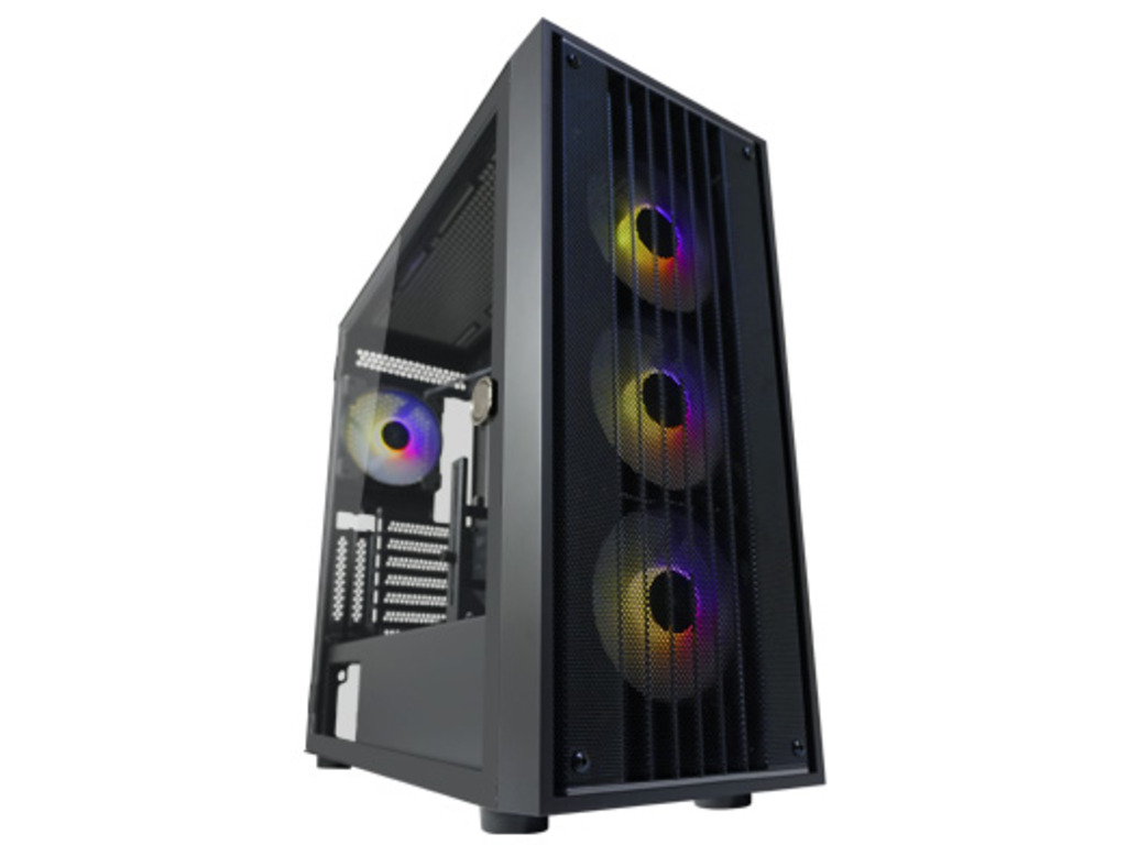 LC-Power Case Gaming 810BE-ATX, ATX, Micro ATX, MiniITX4x 120mm ARGB fans, tempered glass - Image 2