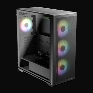 LC-Power Case 811B Meshwork_XL midi- tower, E-ATX, ATX,Micro-ATX, Mini-ITX, 4x fans