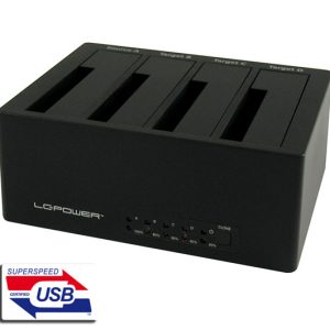LC-Power LC-DOCK-U3-4BHDD docking station2,5"/3,5" SATA HDDs/SSDs