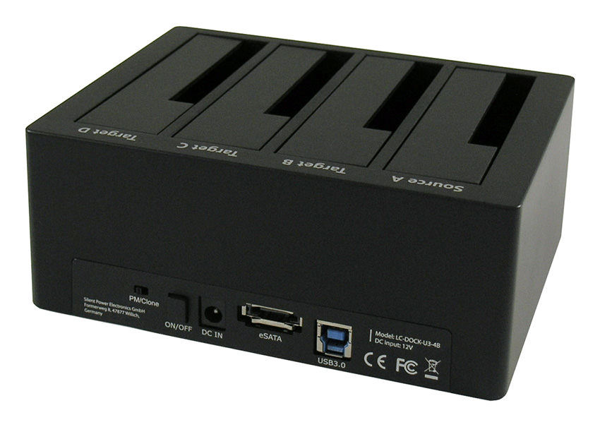 LC-Power LC-DOCK-U3-4BHDD docking station2,5"/3,5" SATA HDDs/SSDs - Image 3