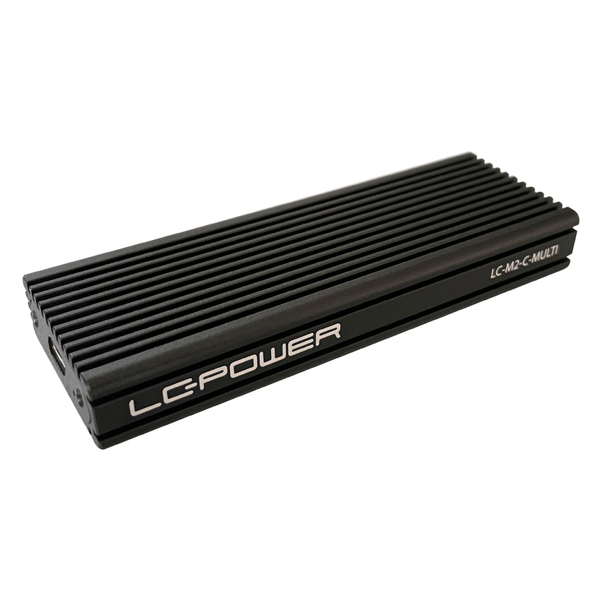 LC-Power LC-M2-C-MULTI-2USB 3.2 Gen. 2x1 Type C M.2SSD Enclosure,SATA&nvme - Image 2