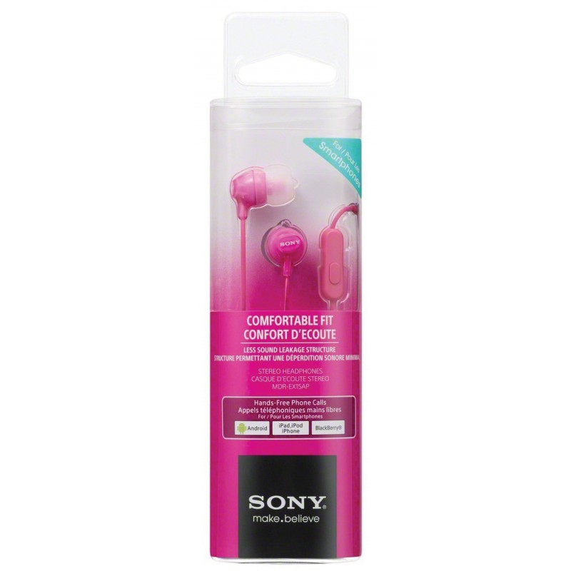 Sony slušalice EX-15 pinkIn-Ear, mikrofon - Image 2