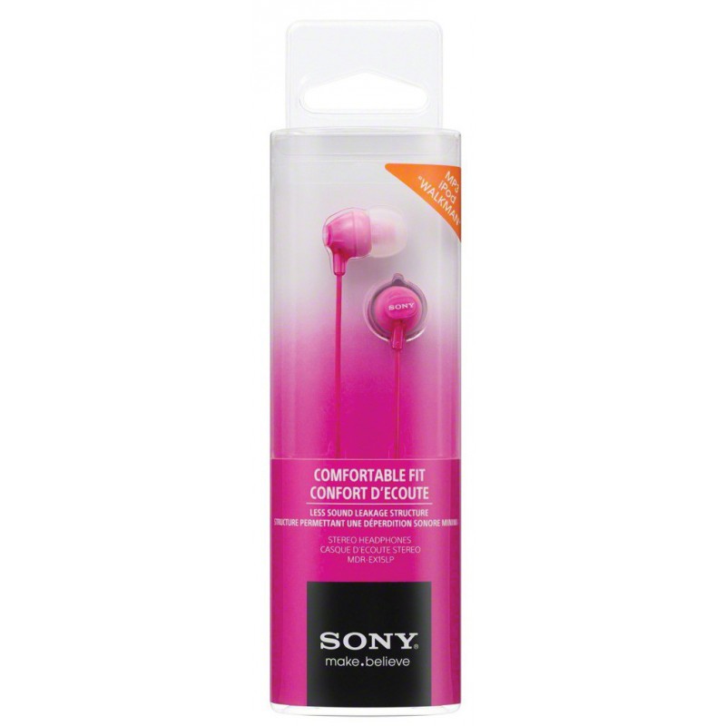 Sony slušalice EX15 pinkIn-Ear PinkSmartphone Mic and Control - Image 3