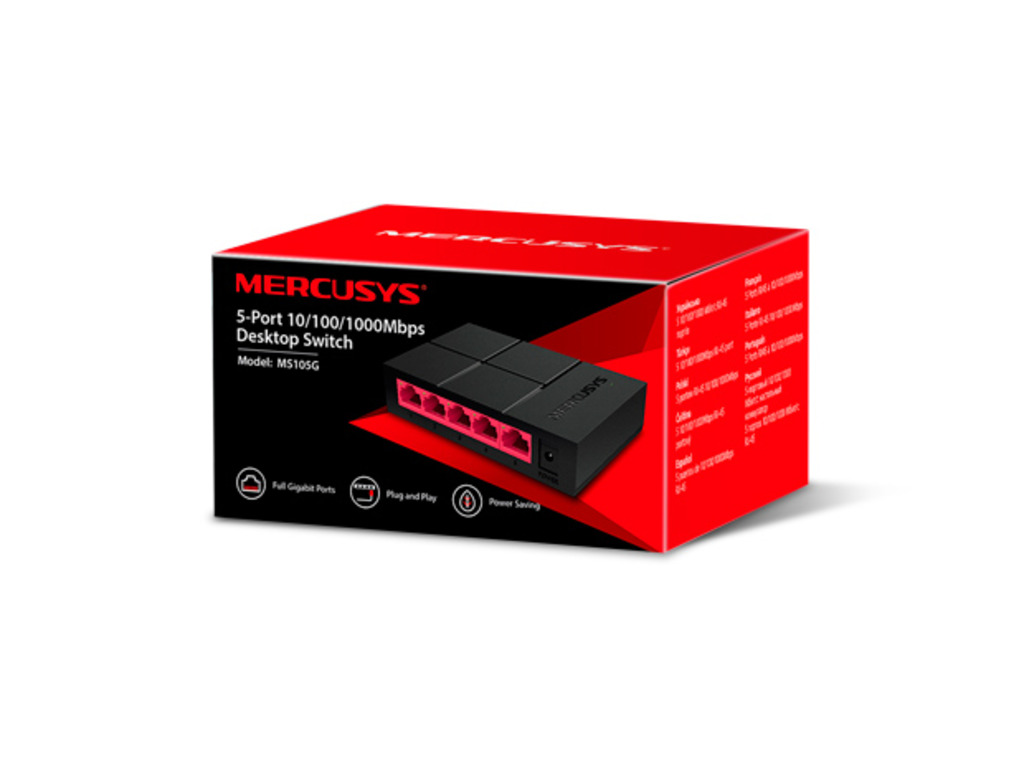 Mercusys MS105G 5-Port10/100/1000 Mbps DesktopSwitch - Image 5