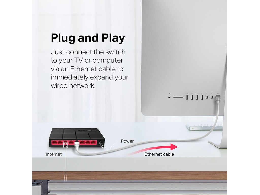 Mercusys MS108G Desktop Switch8-Port 10/100/1000 - Image 4