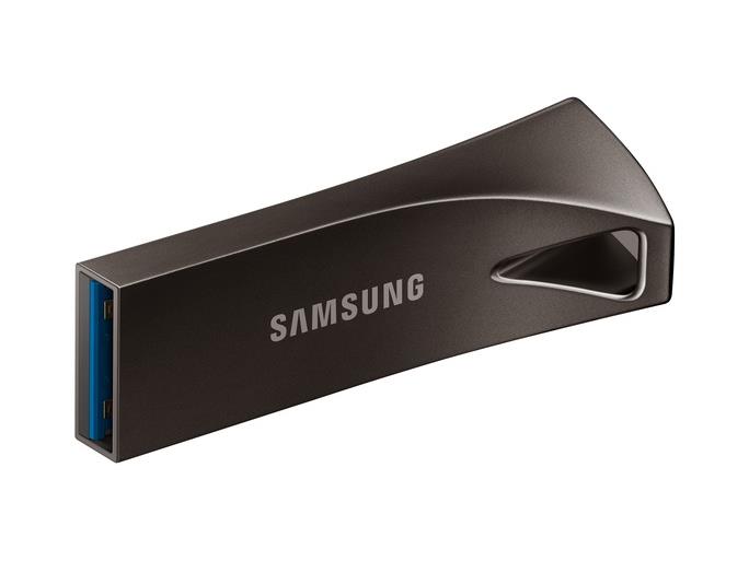 Samsung USB 64GB Bar PlusUSB 3.1,Titan sivaRead up to 400MBs,5-proof protection