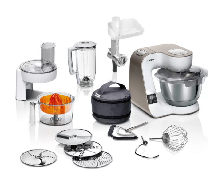 BOSCH kuhinjski aparat MUM 5 BIJELA-ŠAMPANJAC, 1000W,3.9L, 7 Brzina, Integrisana vaga, SL - Image 3