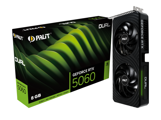 PALIT VGA 5060 Dual 8GB 8GB GDDR7, 128-bit, 3x DP, 1x HDMI