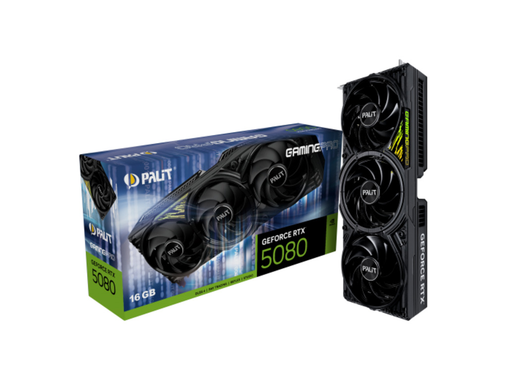 PALIT RTX 5080 GamingPro 16GBGDRR7, 256bit, 3xDP, 1x HDMI - Image 2