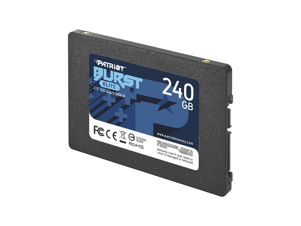 Patriot SSD 240GB 2.5'';SATA3, Burst Eliteup to R/W : 450/320MB/s; - Image 2