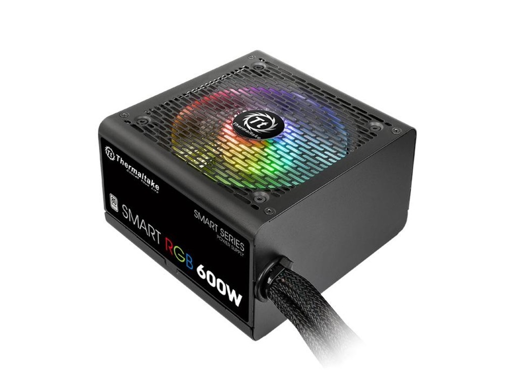 Thermaltake PSU Smart RGB 600w82-86% efficiency, ATX120mm Fan - Image 2