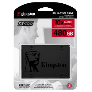 Kingston SSD A400 480GBup to 500MB/s Read and 450MB/s Write