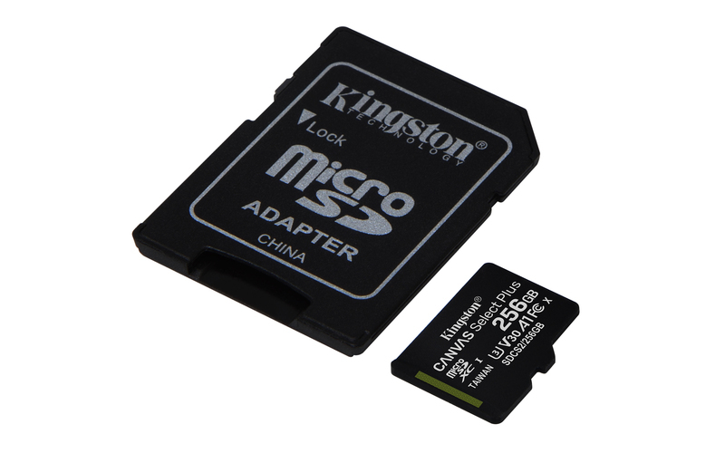 Kingston microSD 256GB Class10Canvas Select PlusSD adapter;100/85MBs,Class 10 UHS-I - Image 3