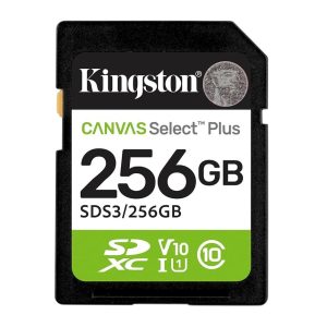 Kingston SDHC 256GB Class 10Canvas Select Plus150 MBs,Class 10 UHS-I