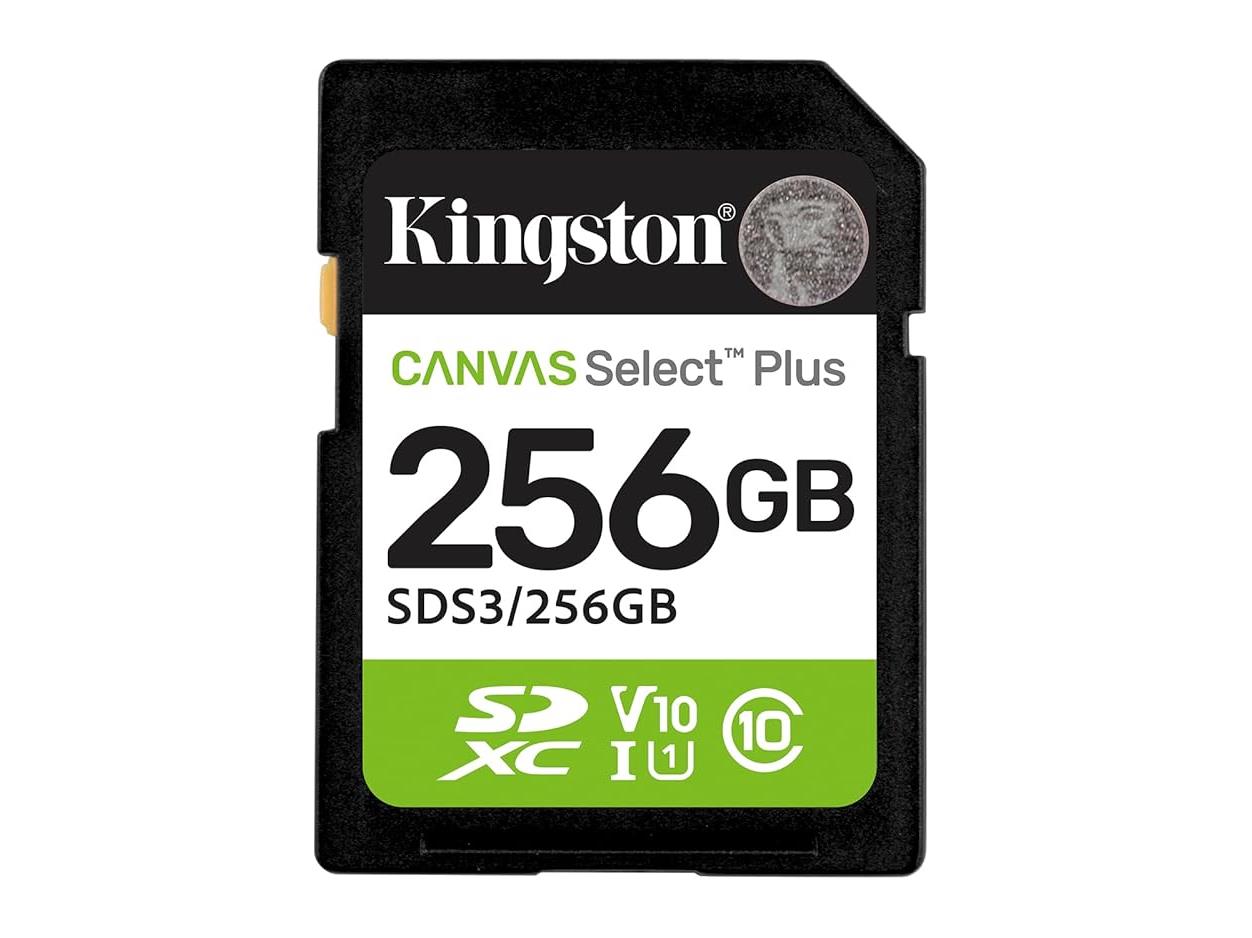Kingston SDHC 256GB Class 10Canvas Select Plus150 MBs,Class 10 UHS-I