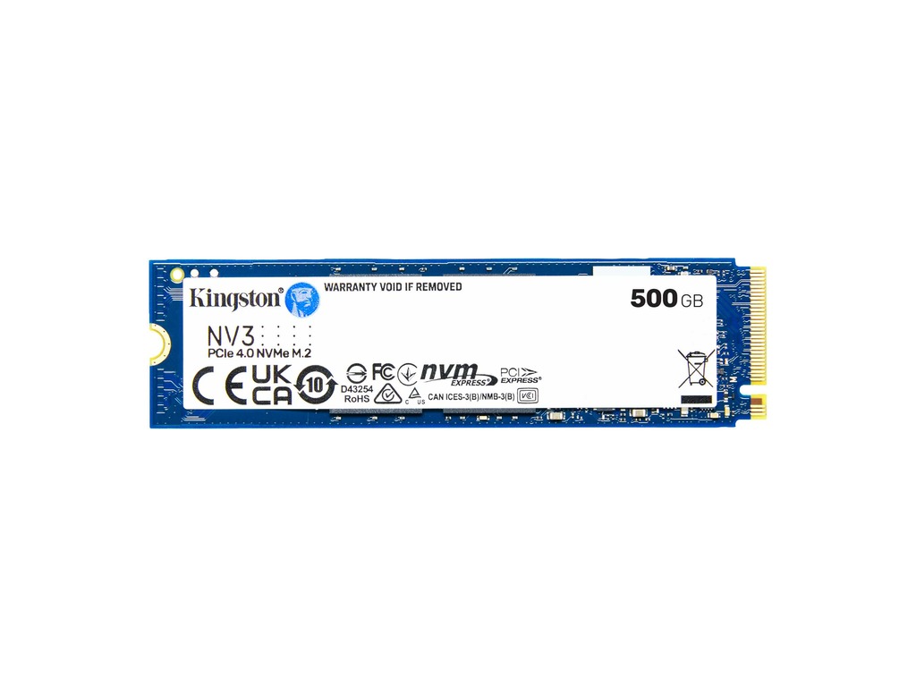 Kingston SSD 500GB NV3NVMe PCIe Gen 4.0x4R/W : 5000/3000MB/s - Image 3