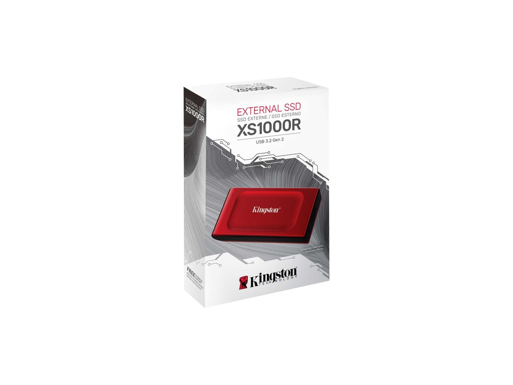 Kingston Ext SSD 1TB USB-C REDXS1000, R/W:1050/1000MBs - Image 3