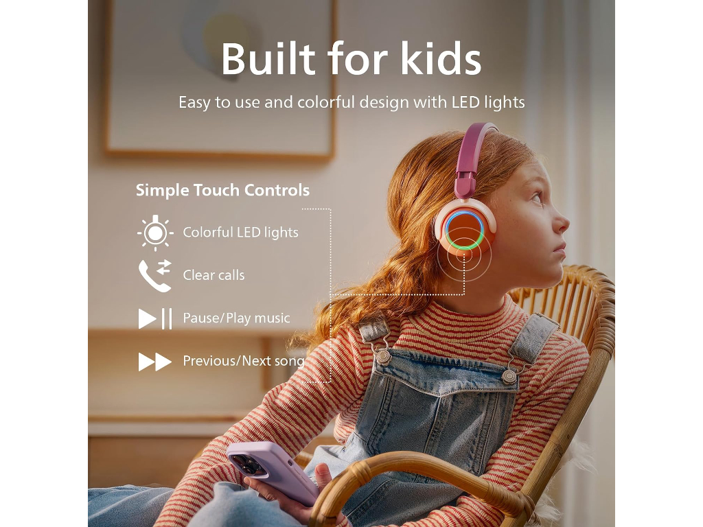 Philips TAK4200 djecije slusBT; LED svjetla; do 45h bateribezicno dijeljenje zvuka; aplikacija - Image 5