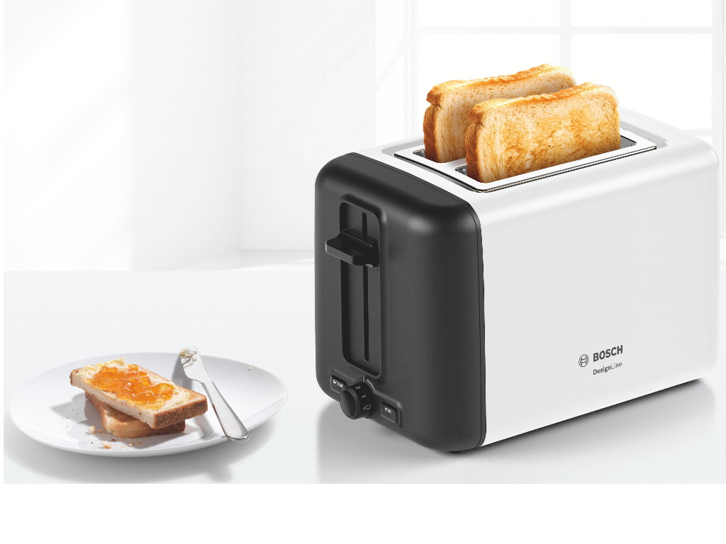 BOSCH Toster 2 kriške, DesignLine, Bijela,, 970 W - Image 4