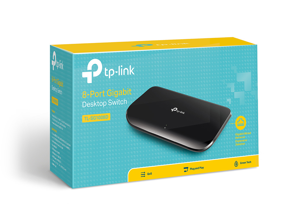 TP-Link TL-SG1008D Switch 8x10/100/1000, 8-Port Gigabit Desktop Switch - Image 4