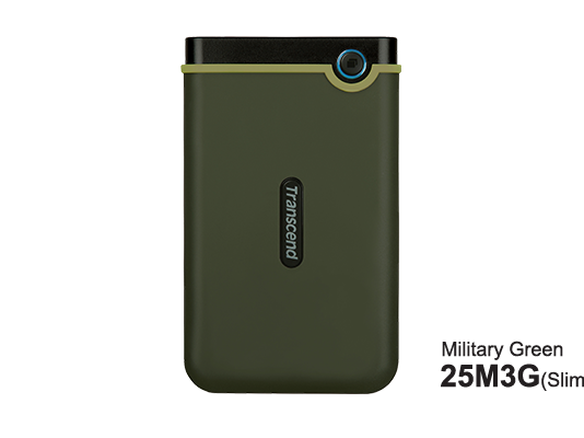 Transcend HDD 2TB StoreJet M3Portable,USB 3.1,anti-shock,Military Green - Image 2