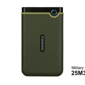Transcend HDD 2TB StoreJet M3Portable,USB 3.1,anti-shock,Military Green