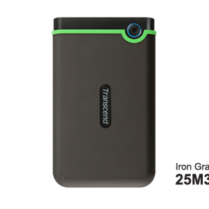 Transcend HDD 2TB StoreJet M3Portable,USB 3.1,anti-shock,Iron Gray