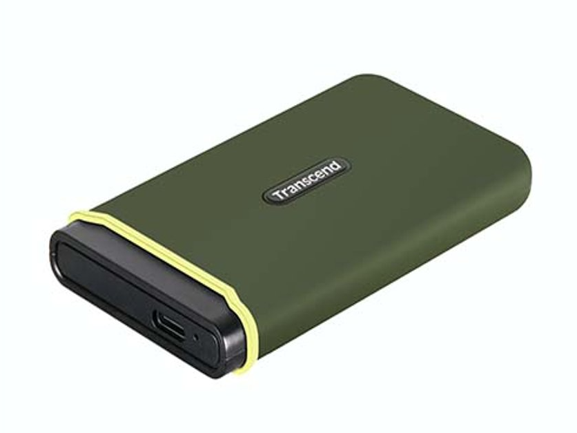 Transcend Portable SSD 500GBESD380C serija,anti-shockType C,2000/2000 MBs,Military green