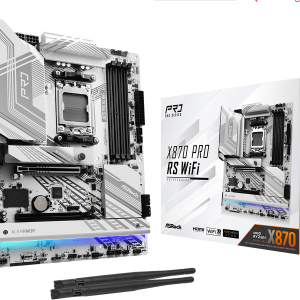 ASROCK MB X870 PRO RS WIFIAMD X870, 4xDDR5, 3xM.24xSATA, WIFI7, USB4, RAID, ATX, 2.5G LAN