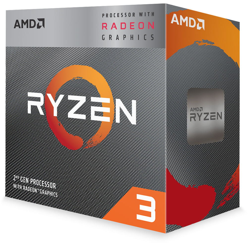 AMD Ryzen 3 3200G AM4 BOX4 CPU cores,4 threads,3.6GHz,4MB L3,65W,Radeon Vega 8 - Image 2