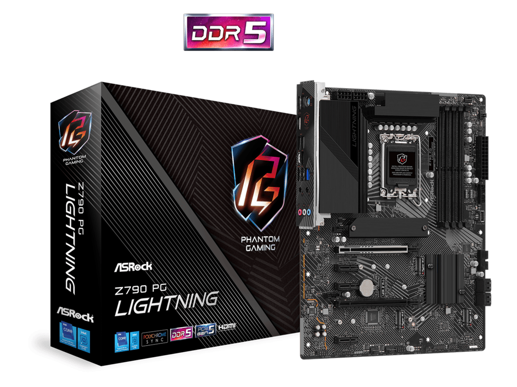 ASROCK MB Z790 PG LIGHTNINGINTEL Z790; LGA1700; 4xDDR54xM.2; 4xSATA; RAID; HDMI; ATX - Image 2