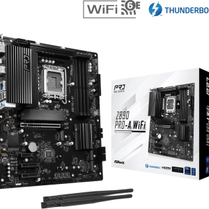 ASROCK MB Z890 PRO-A WIFILGA1851, 4xDDR5, 4xM.2, 4xSATAHDMI, DP, Thunderbolt USB4, ATX, RAID