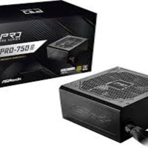 ASRock PSU 750W Gold, Pro80PLUS, 120mm fan, ATX 3.1PCIe 5.1