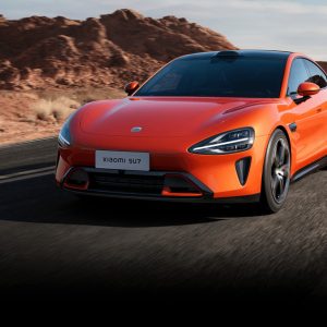 Xiaomi model SU7 automobilDie-Cast 1/18Lava Orange